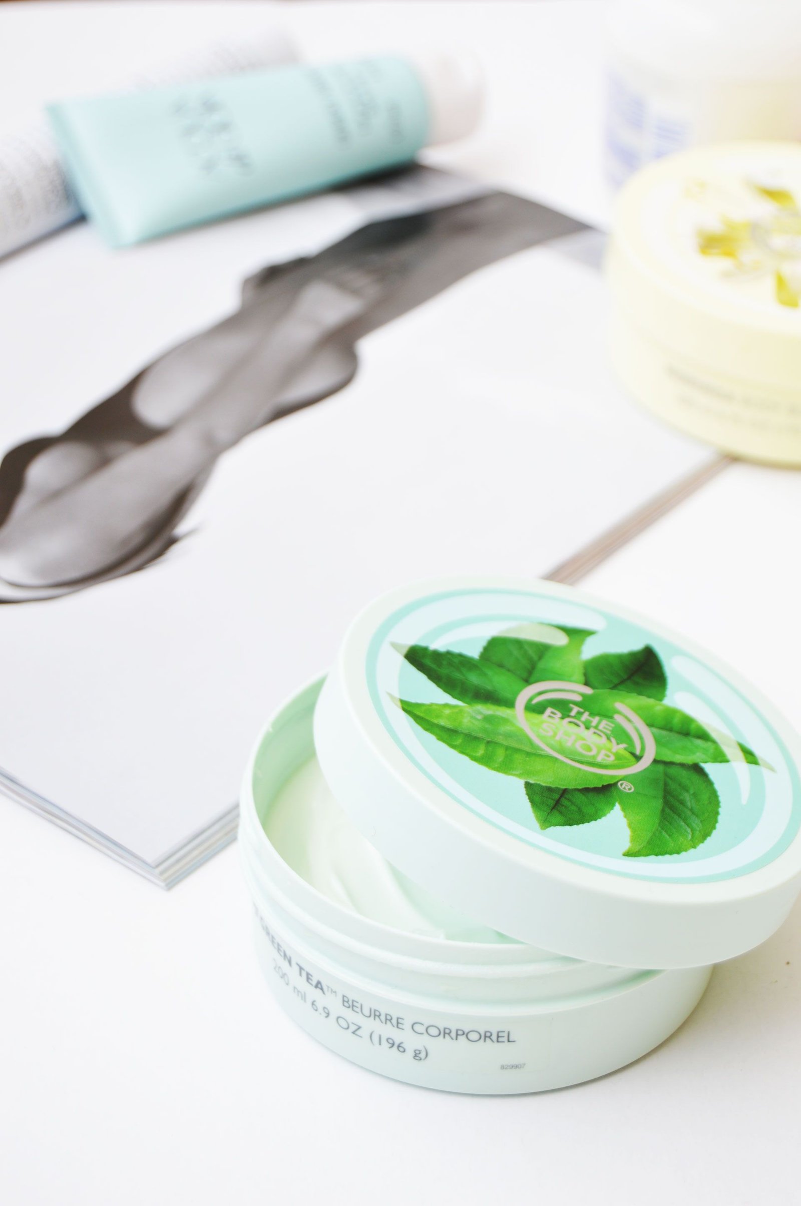 Hydrated skin with The Body Shop Fuji Green Tea Body Butter