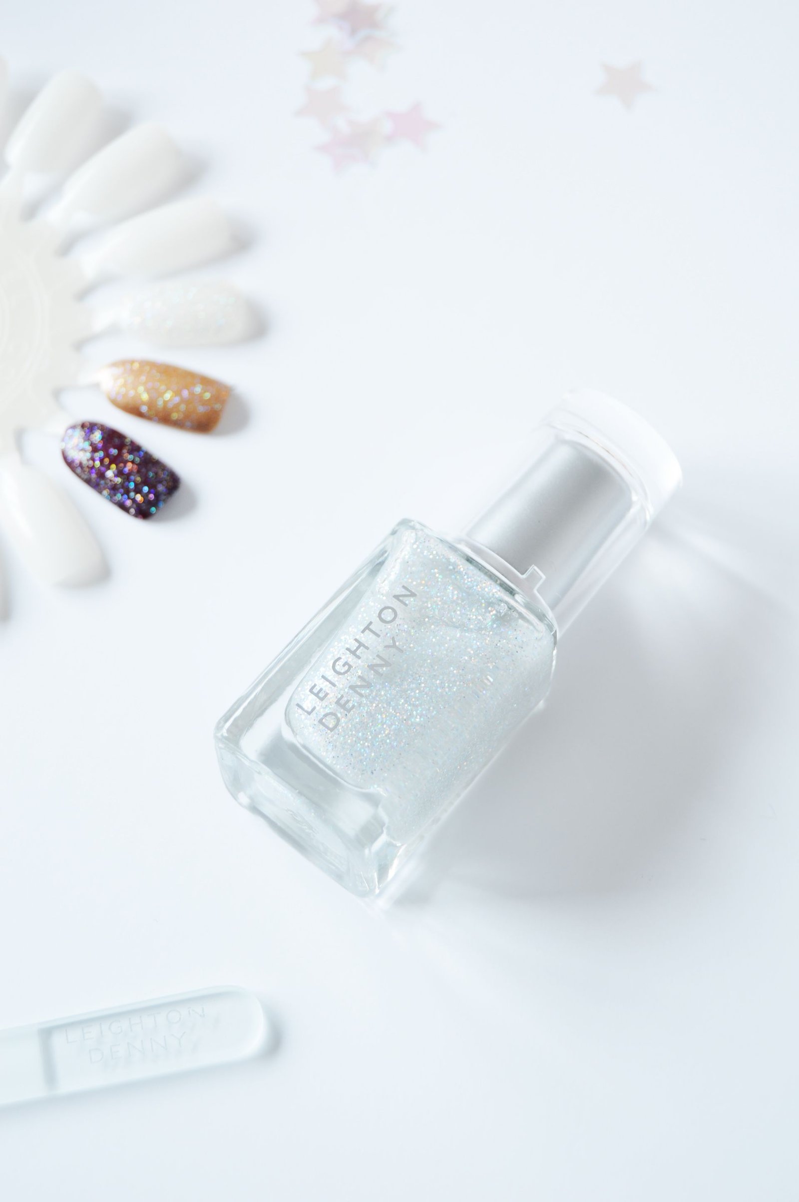 Leighton Denny Glitter Nail Polish in Stardust is a silver glittery nail polish which is a lovely glittery nail polish. M&S Advent Calendar