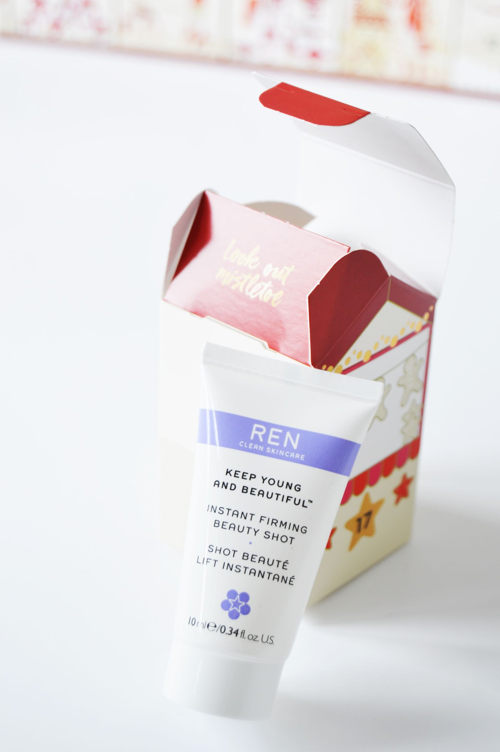 REN Keep Young and Beautiful Instant Firming Beauty Shot gives instant firming and hydration. M&S Advent Calendar