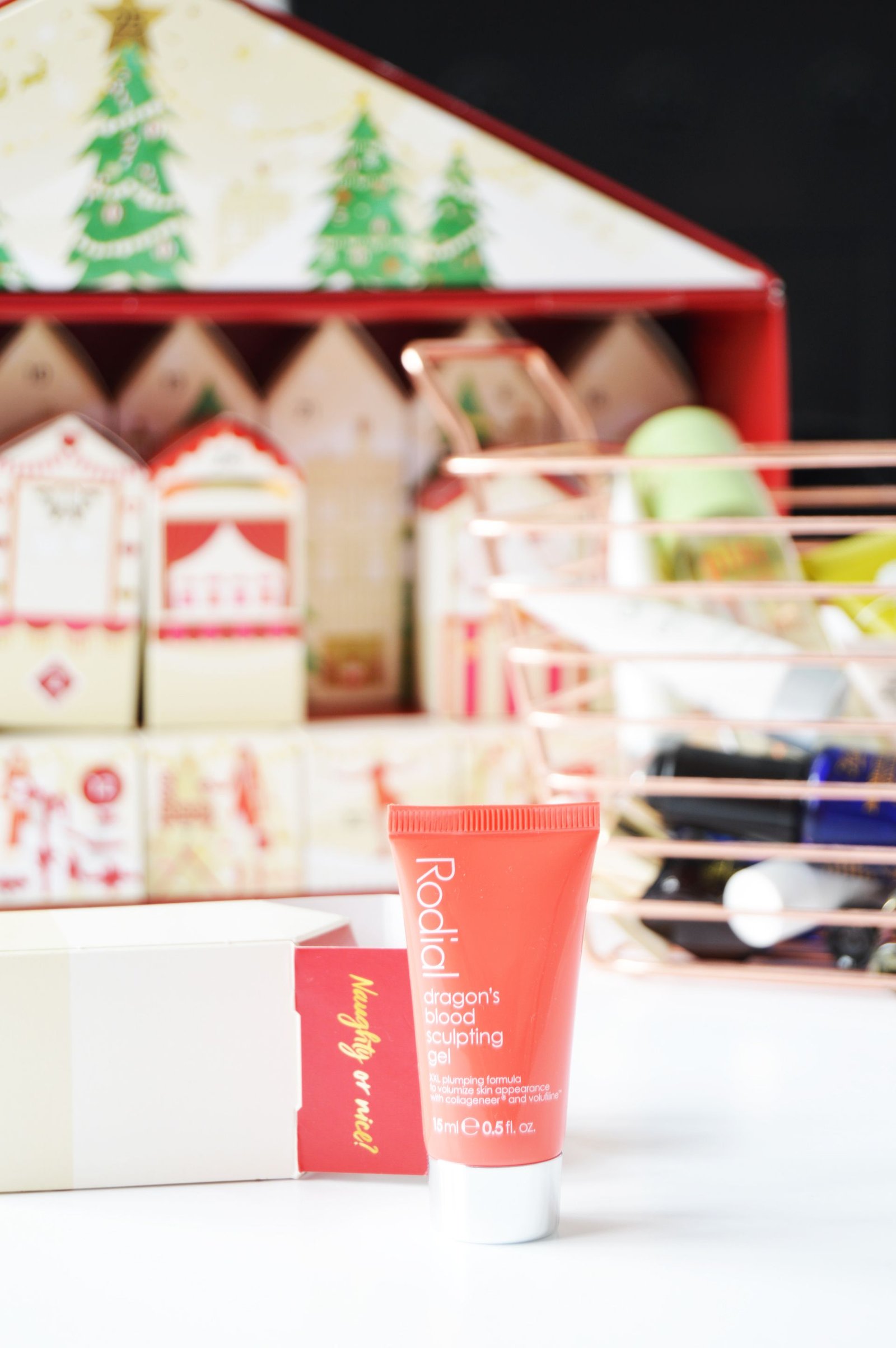 Rodial Dragon's Blood Sculpting Gel is an anti-aging gel which claims to help to define facial contours and add volume to sagging skin. M&S Advent Calendar