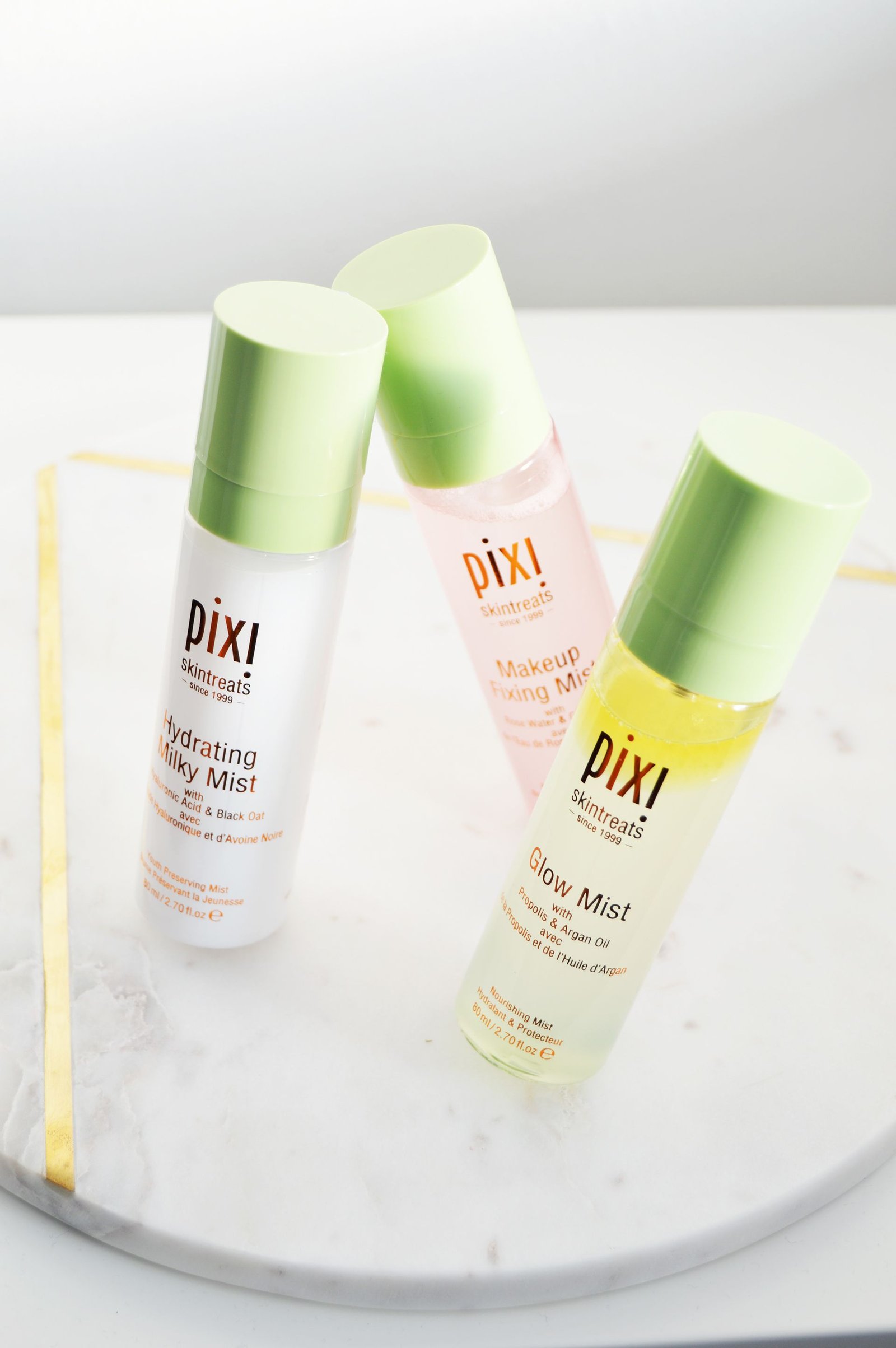 Pixi Mists to Try Out - Pixi Hydrating Milky Mist, Pixi Glow Mist and Pixi Makeup Fixing Mist Review