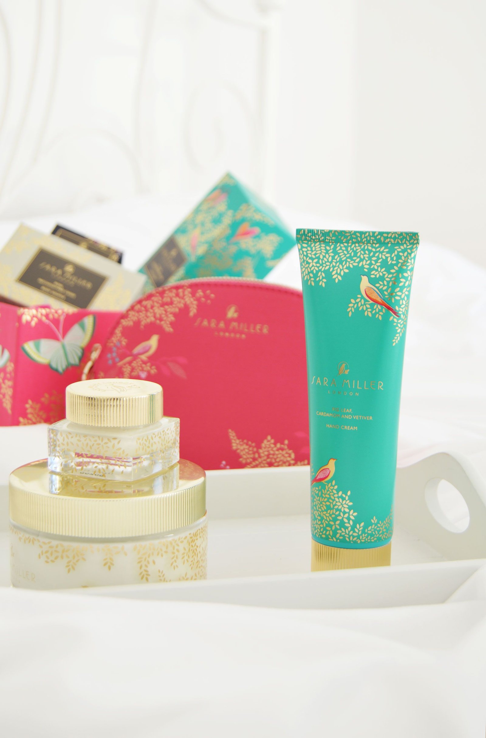 Sara Miller London Beauty Range Review | Body soufflé, hand cream, lip balm