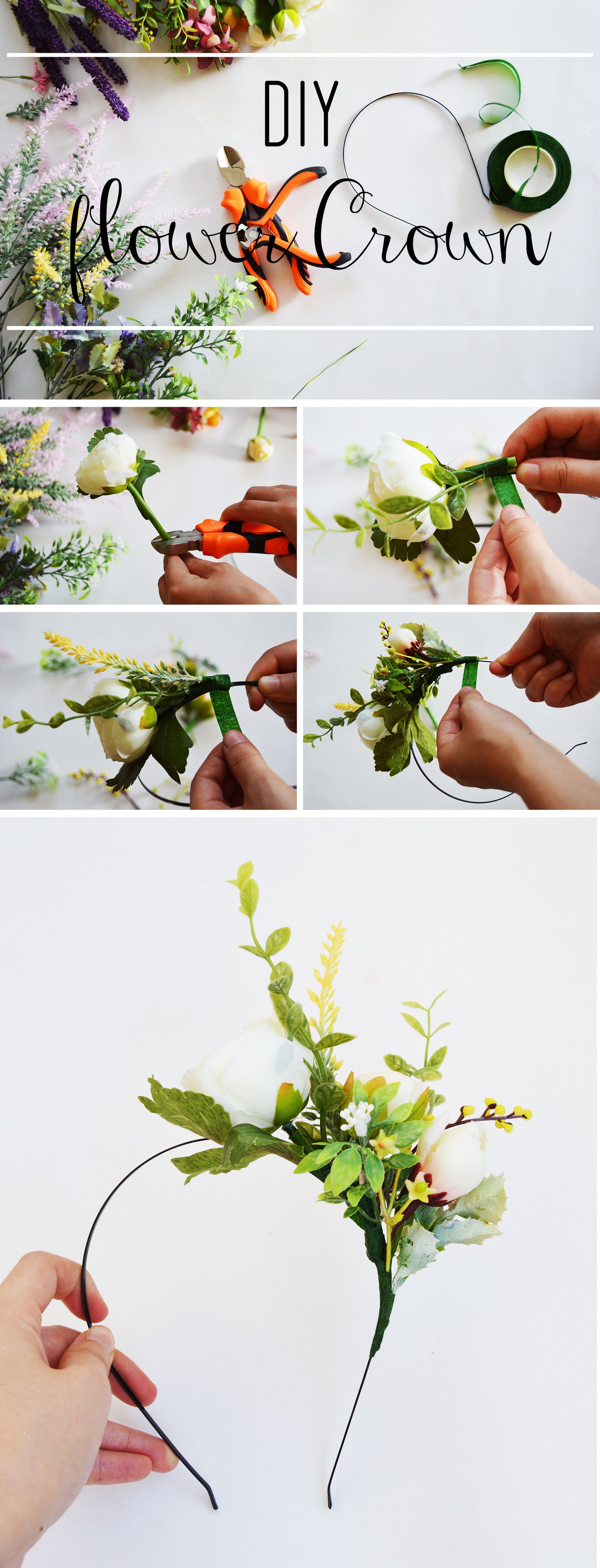 DIY Flower crown - Learn how to make your own flower crown